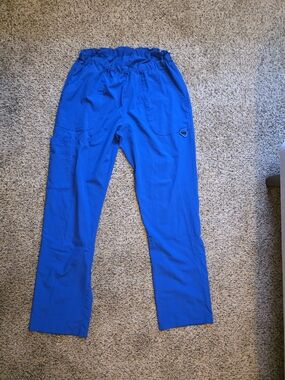 GT Performance Women's Royal Blue Scrub Bottoms M